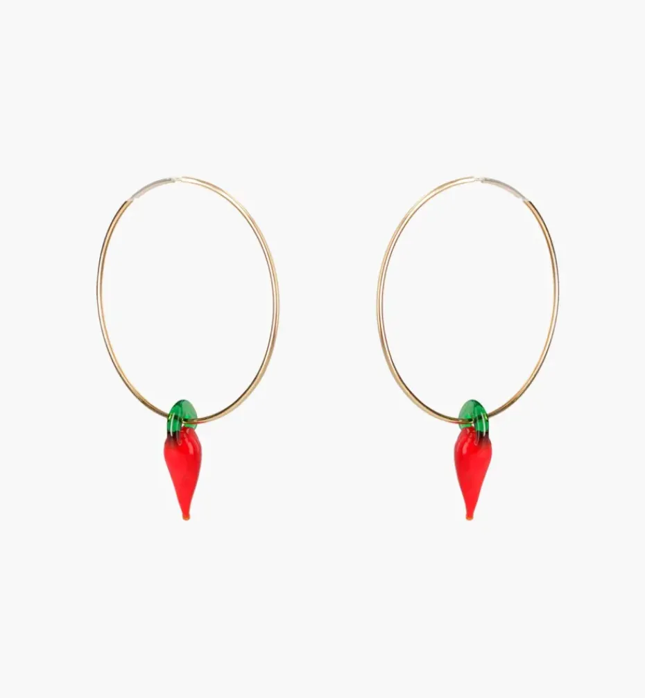 Earrings*Mercedes Salazar Spicy Hoops