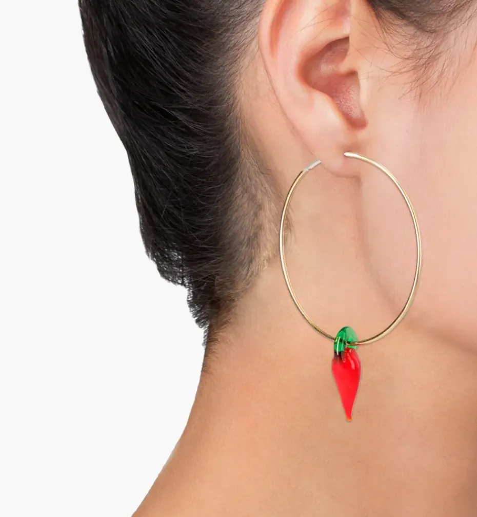 Earrings*Mercedes Salazar Spicy Hoops