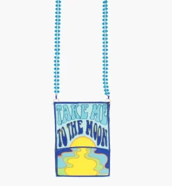 Bags*Mercedes Salazar Take Me To The Moon Patches Handbag
