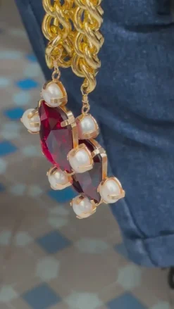 Earrings*Mercedes Salazar Three Drops Earrings
