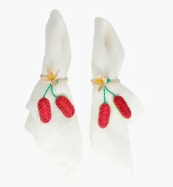 Napkin Rings*Mercedes Salazar Watermelon Napkin Ring Set of 2